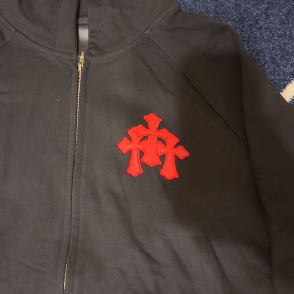 Chrome Hearts Paper Jam Black / Red Hoodie Men’s Size Large - Picture 2 of 4